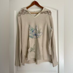 Disney Stitch Embroidered Pullover Hoodie